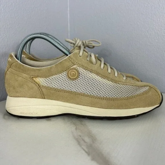 Rockport Beige Suede Leather and Mesh Upper Womens Sneakers APW7099RM Size 8 - Picture 3 of 6